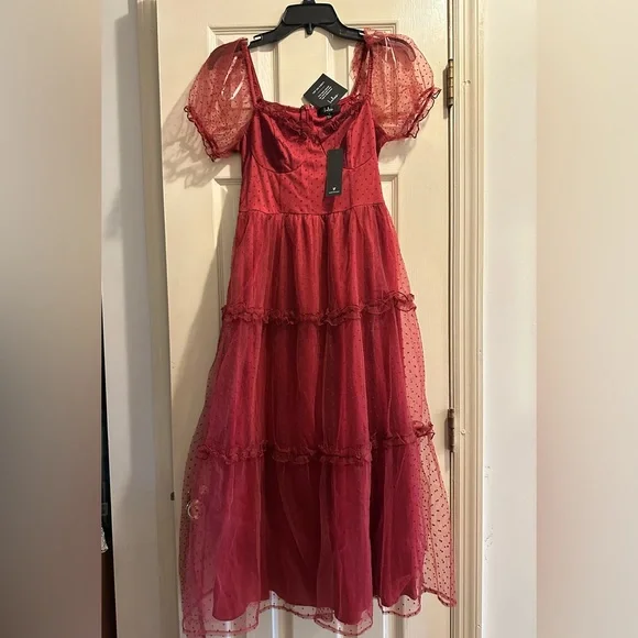 NWT LULUS polkadot dress - Picture 1 of 1